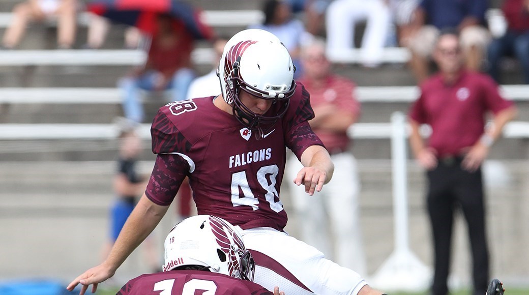 Action picture of Sam Keil at Fairmont State University