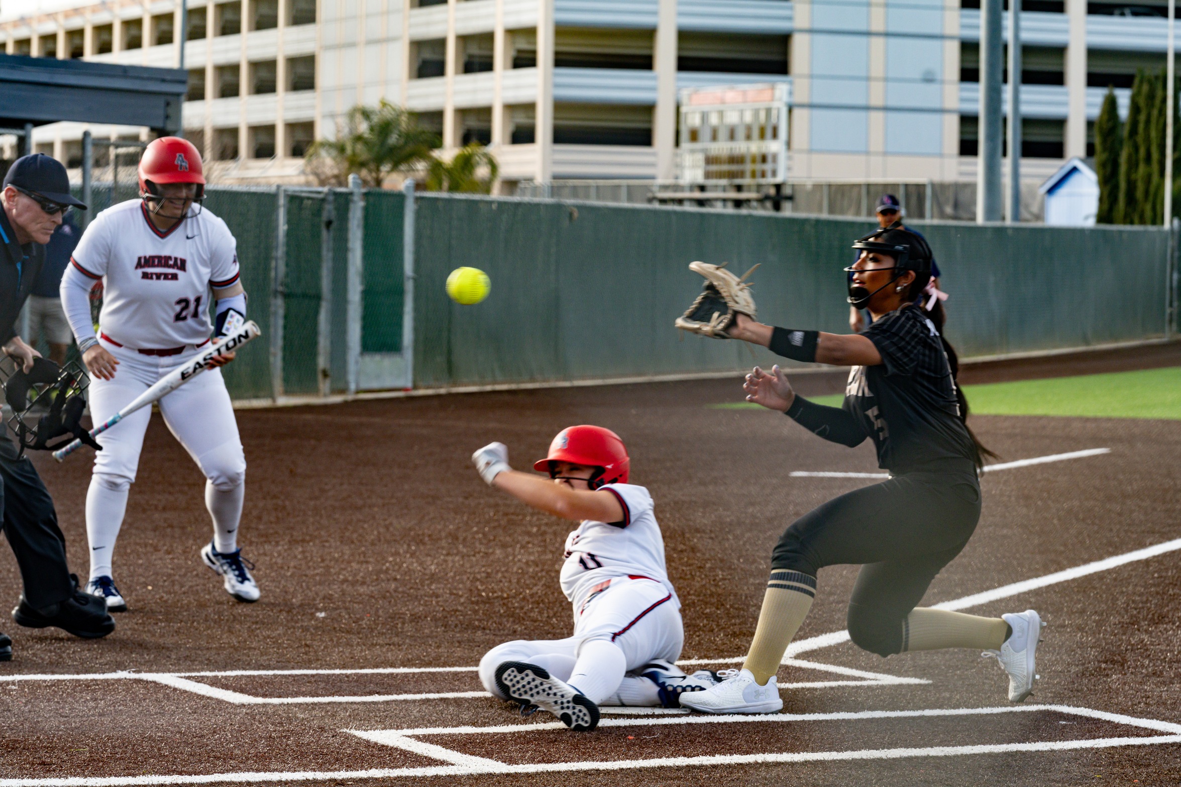 Softball Edged by San Joaquin Delta College in Extra Innings